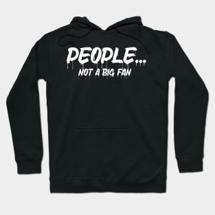 Funny People Not A Big Fan Introvert Sarcasm 4 Hoodie